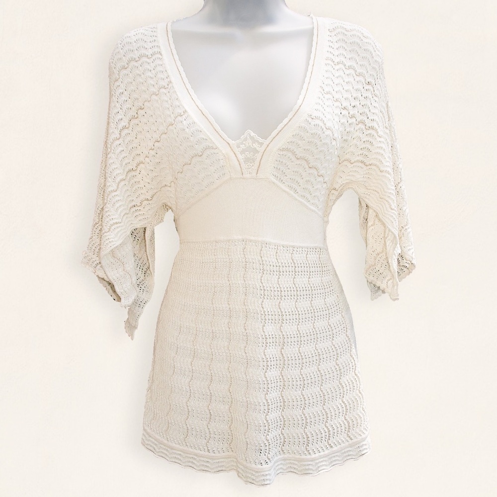 Anthropology Guinevere crochet top